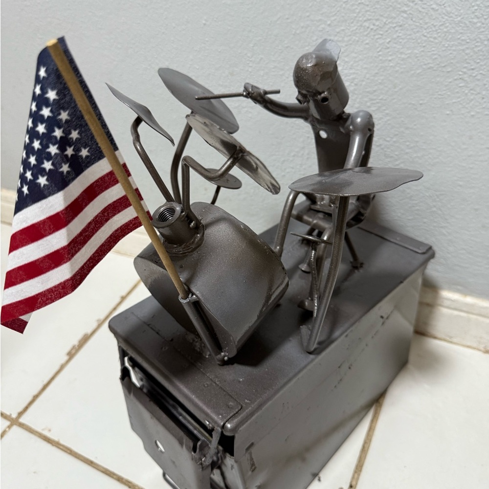 Vintage  tools box transform into  anAbstract Sculpture